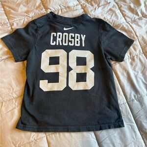 Nike Kids Black Tee with White Crosby 98